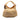Beige Gucci GG Canvas Bamboo Studded Handbag