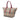 Beige Burberry Medium Haymarket Check Coated Canvas Salisbury Tote