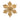 Gold Chanel CC Gold Plated Crystal Snowflake Pin Brooch