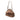 Brown Prada Satin Kiss Lock Handbag