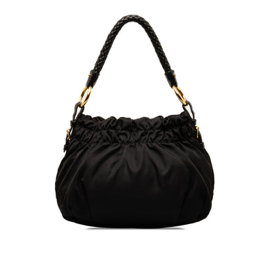 Black Prada Tessuto Bow Handbag - Designer Revival