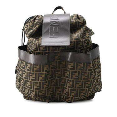 Brown Fendi Large Zucca Canvas Strike Backpack - Designer Revival