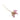 Pink Hermès Milo Lambskin and Swift Grigri Rodeo Pegase Bag Charm PM Key Chain