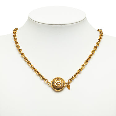 Gold Chanel CC Medallion Necklace - Designer Revival