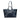 Blue Chanel Medium Glazed Calfskin and Caviar Deauville Tote Satchel