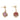 Gold Louis Vuitton Gold Plated Enamel Gamble Dice Drop Push Back Earrings