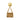 Gold Chanel CC Gold Plated Medallion Quilted Flap Bag Brooch