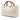 White Gucci Medium Calfskin Bamboo Shopper Satchel