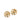 Gold Chanel Gold Plated CC Round Star Clip On Earrings