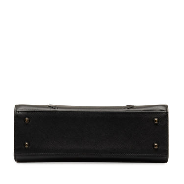 Black YSL Leather Handbag - Designer Revival