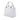 White Dior Medium Mesh Cannage Lady Dior Satchel