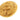 Gold Chanel CC Gold Plated Medallion Pin Brooch