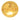 Gold Chanel CC Gold Plated Medallion Pin Brooch