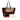 Orange Prada Satin Sequin Stripes Tote - Designer Revival