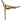 Gold Dior Logo Rhinestone Pendant Necklace - Designer Revival