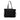 Black Prada Saffiano Trimmed Tessuto Tote