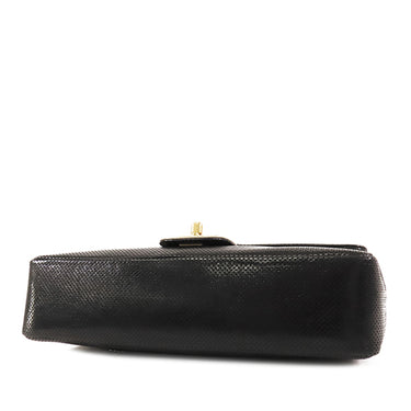 Black Chanel CC Perforated Leather Flap Crossbody Bag - Designer Revival
