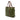 Green Prada Leather Trimmed Tessuto Tote