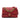 Red Chanel Small Quilted Lambskin Chain Link Flap Satchel