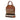 Brown Burberry Medium Mega Check Canvas Bloomsbury Saddle Satchel - Designer Revival