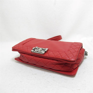 Red Chanel Medium Calfskin Reverso Boy Flap Crossbody Bag - Designer Revival