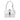 White Prada City Calf and Saffiano Studded Elektra Satchel