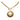 Gold Chanel Gold Plated CC Round Pendant Necklace