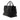 Black Prada Glace Calf Twin Pocket Double Handle Satchel