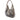 Gray Burberry Smoke Check Coated Canvas Brooklyn Hobo