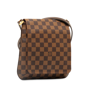 Brown Louis Vuitton Damier Ebene Vavin PM Shoulder Bag