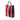 Red Burberry House Check Canvas Tote