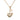 Gold Chanel CC Gold Plated Strass Heart Lock And Key Pendant Necklace