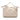 White Gucci Leather Twill Satchel