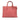 Pink Prada Saffiano Soft Triple Pocket Tote Satchel