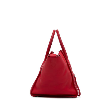 Red Celine Medium Phantom Luggage Tote - Designer Revival