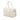 White Prada Vitello Daino Bauletto Bag Satchel