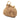 Beige Fendi Nano Shearling Fendi First Charm Bag