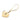 Gold Chanel Gold Plated Rhinestone CC Heart Charm Key Chain