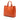 Orange Prada Vitello Daino Open Convertible Tote Satchel
