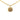 Gold Chanel Gold Plated CC Round Pendant Necklace - Designer Revival