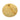 Gold Chanel CC Gold Plated Round Brooch