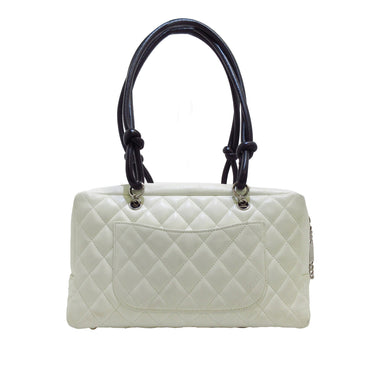 White Chanel Cambon Ligne Shoulder Bag
