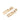 Gold Chanel CC Brass Strass Boy Swing Push Back Earrings