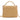 Beige Chanel CC Quilted Lambskin Faux Pearl Top Handle Flap Satchel