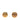 Gold Chanel CC Gold Plated Round Clip On Earrings