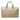 Beige Dior Honeycomb Coated Canvas Boston Bag
