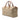 Beige Dior Honeycomb Coated Canvas Boston Bag