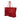 Red Bottega Veneta Nylon Intrecciolusion Tote