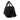 Black Prada Large Canvas Canapa Logo Satchel