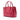 Pink Prada Small Saffiano Vernice Galleria Double Zip Satchel